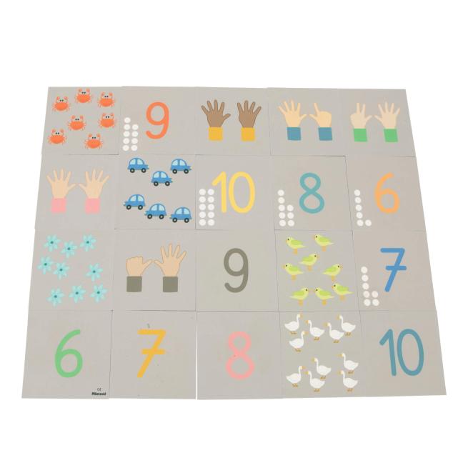 Zahlen-Teppichfliesen Ziffern 1-10