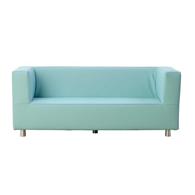 Relax-Möbel Cordula mit Füßen, 3-Sitzer-Kiga-Sofa Kunstleder