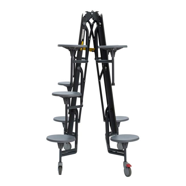 Outdoor Roll-Klapptisch-Sitz-Kombination mit Rollstuhlzugängen 69 cm, 2 Rollstuhlzugänge