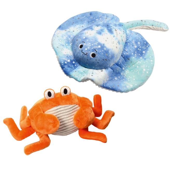 Gewichtstiere-Sets Rochen und Krabbe