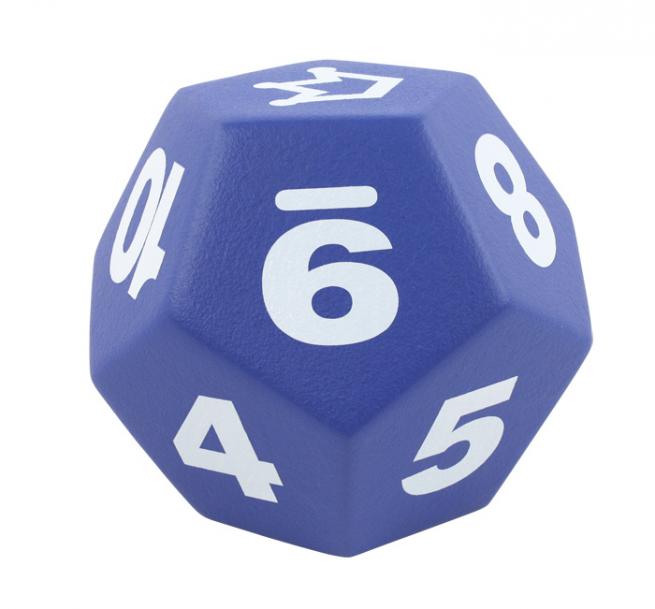 Große zwölfflächige Würfel Blau