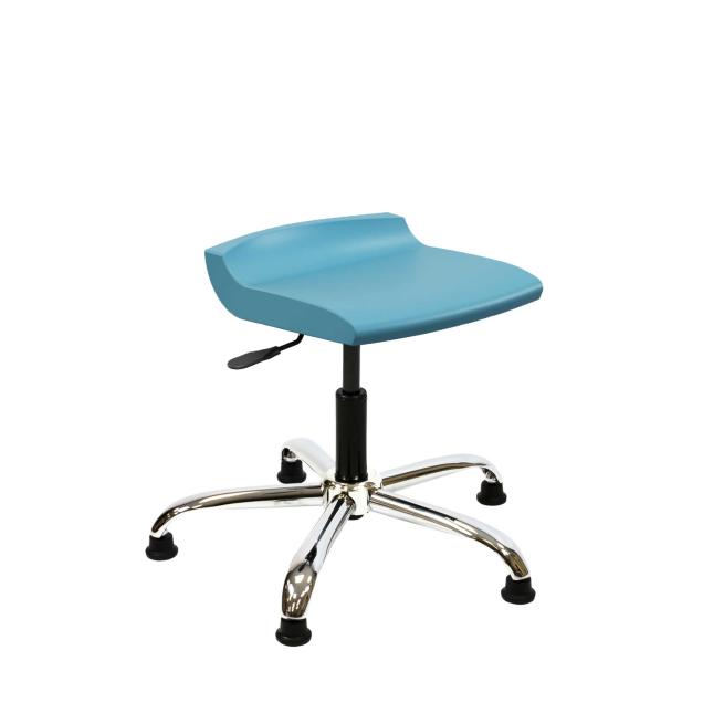 Postura+ Drehhocker Chromfuß mit Gleitern