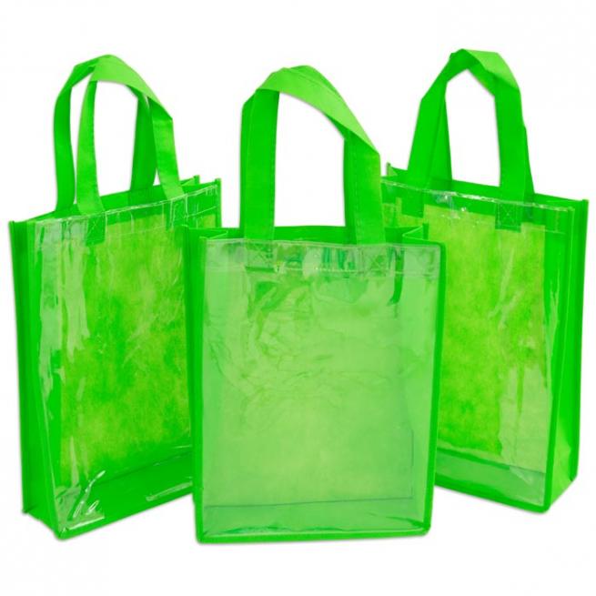 Kunststofftaschen, DINA 4 hochkant, 3er-Set Grün