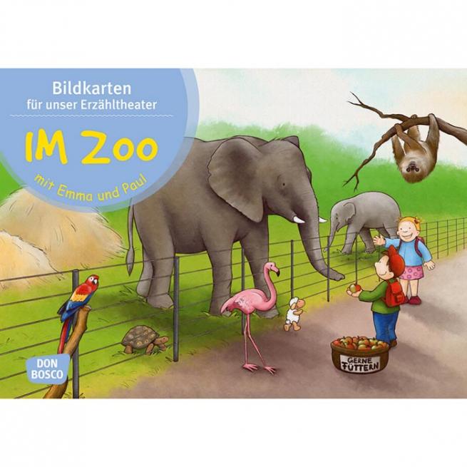 Kamishibai-Bildkarten, Im Zoo mit Emma und Paul 