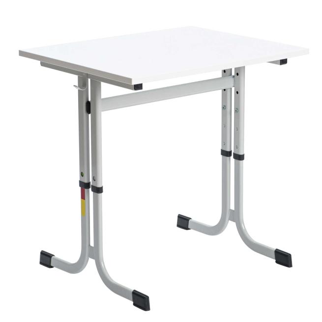 Einer-Schülertisch mit C-Fuß, höhenverstellbar 