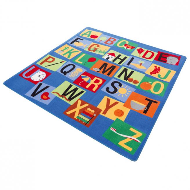 Teppich Buchstaben-Quadrat 