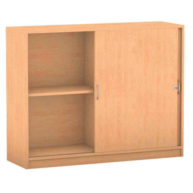 Unter-Schiebeschrank, 99,1 x 126,4 cm, 2 Böden 