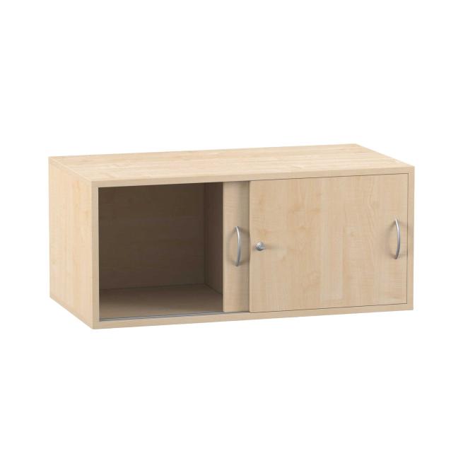 Aufsatz-Schiebetürenschrank, 41,1 x 94,4 cm, mit Mittelwand 