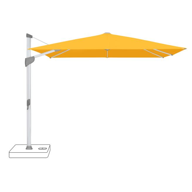 Sonnenschirm FORTANO® 300 x 300 cm mit Bodenhülse Corn