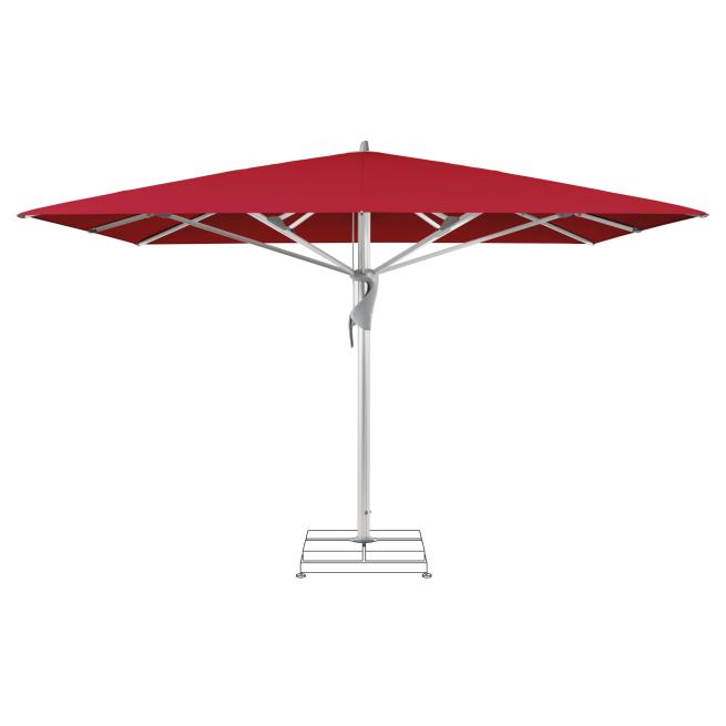 Sonnenschirm CASTELLO® Pro 450 cm mit Sockel Rubino