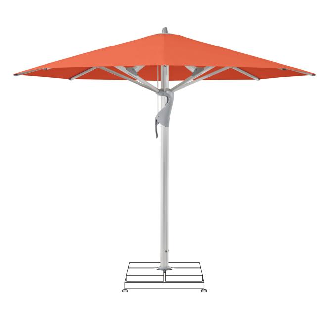 Sonnenschirm CASTELLO® Pro Ø 450 cm mit Sockel Papaya