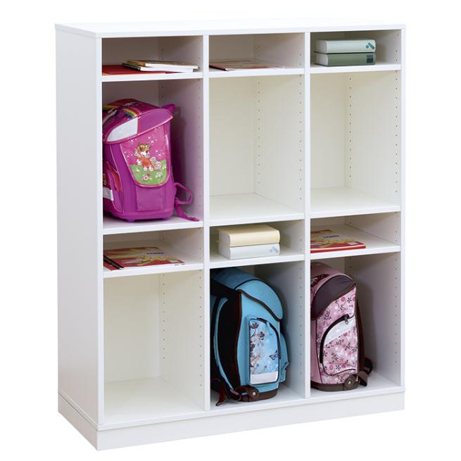 Tornisterregal Leopold, 3-reihig 