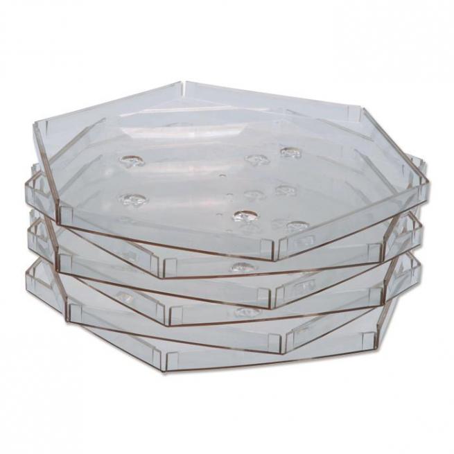 Transparente ECKO-Legesteine - 6 Legerahmen