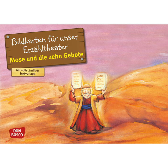 Mose und die zehn Gebote - Bildkarten für das Erzähltheater Kamishibai