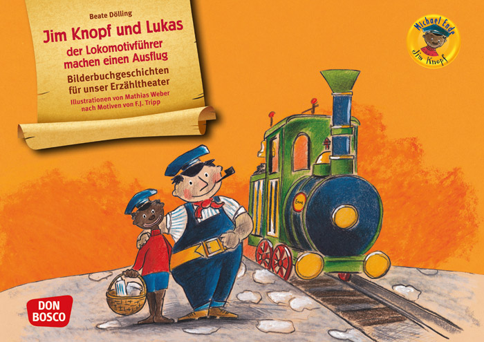 Kamishibai-Bildkarten, Jim Knopf und Lukas der Lokomotivführer machen einen Ausflug 