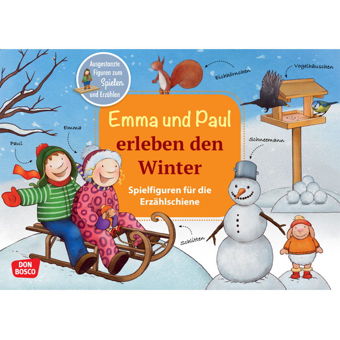 Erzählschiene-Set, Emma und Paul erleben den Winter 