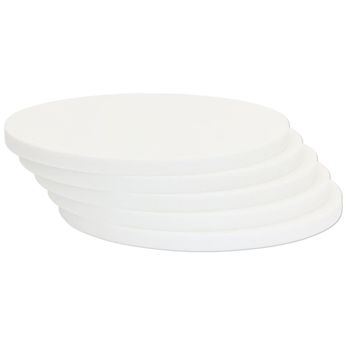 Runde Schallabsorber-Platten Weiß - Ø 85 cm