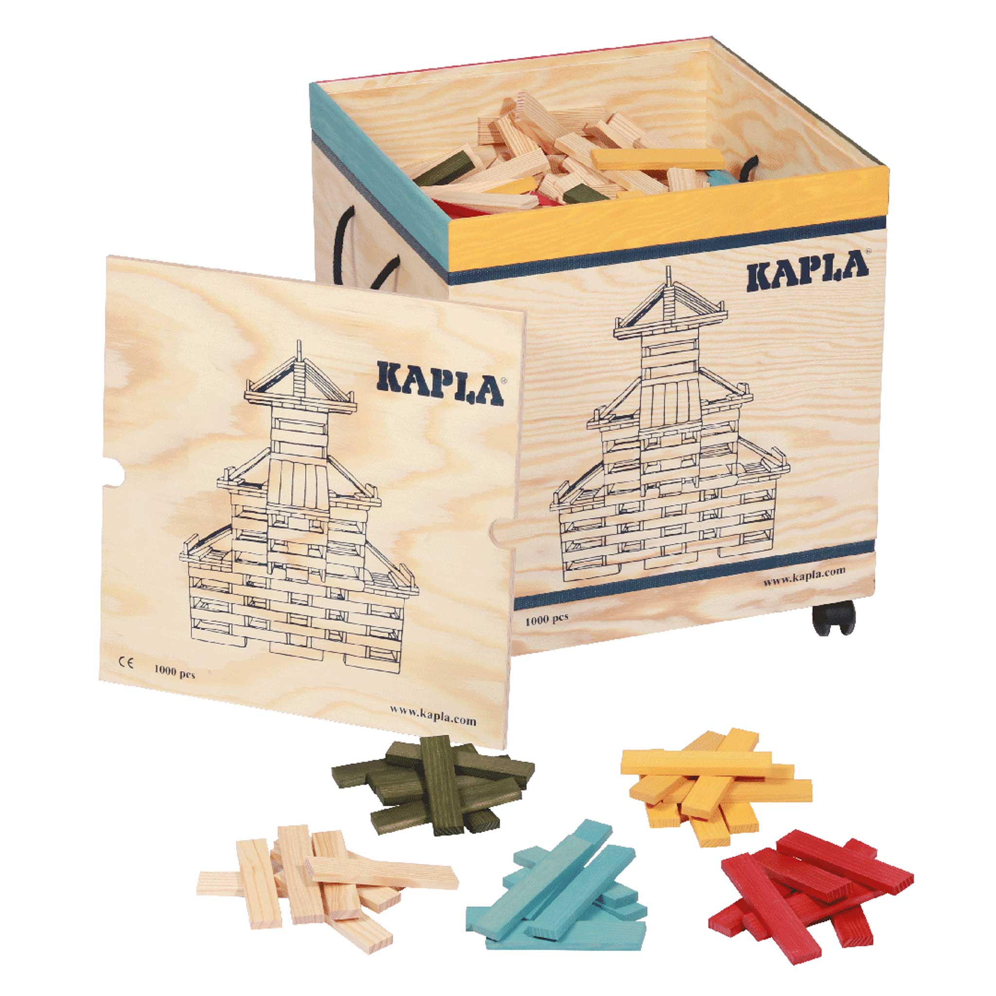 1000 KAPLA-Bausteine, quadricolor 