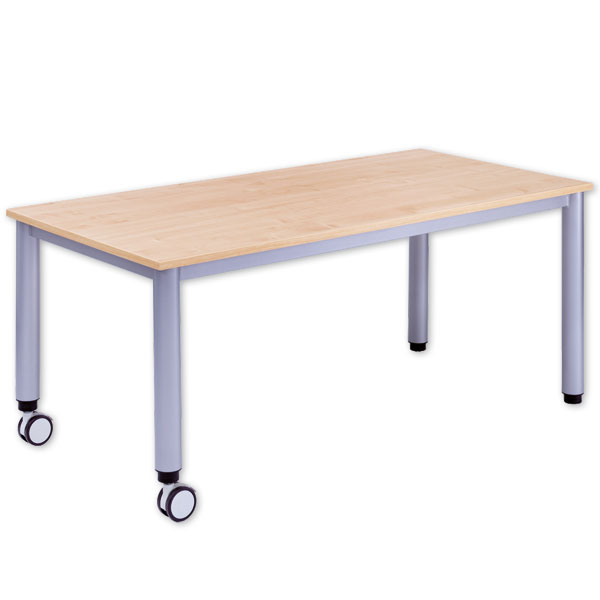 Rechteck-Tisch, fahrbar Größe 1 - B x T: 140 x 70 cm