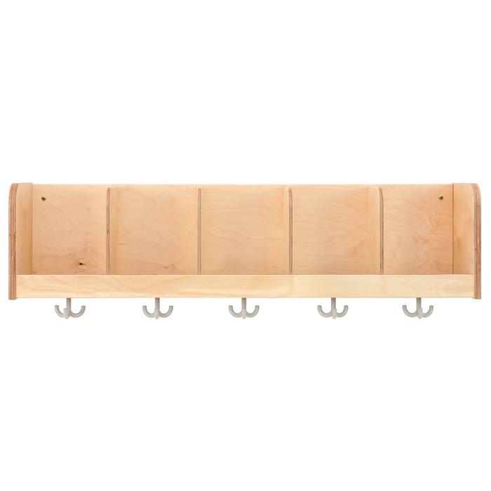 Garderobenleisten CHIPPO mit hoher Ablage und 6 Haken | backwinkel.de