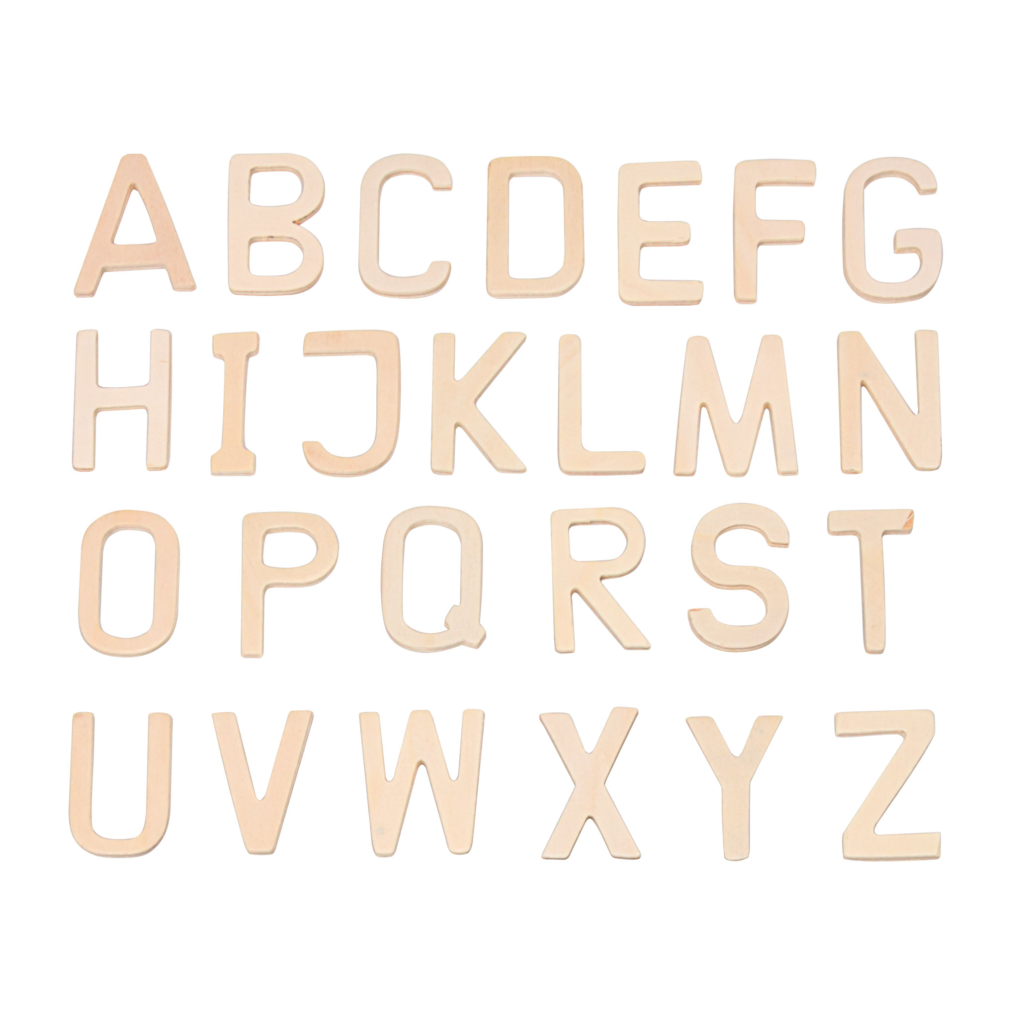 26 Holz-Buchstaben A – Z 