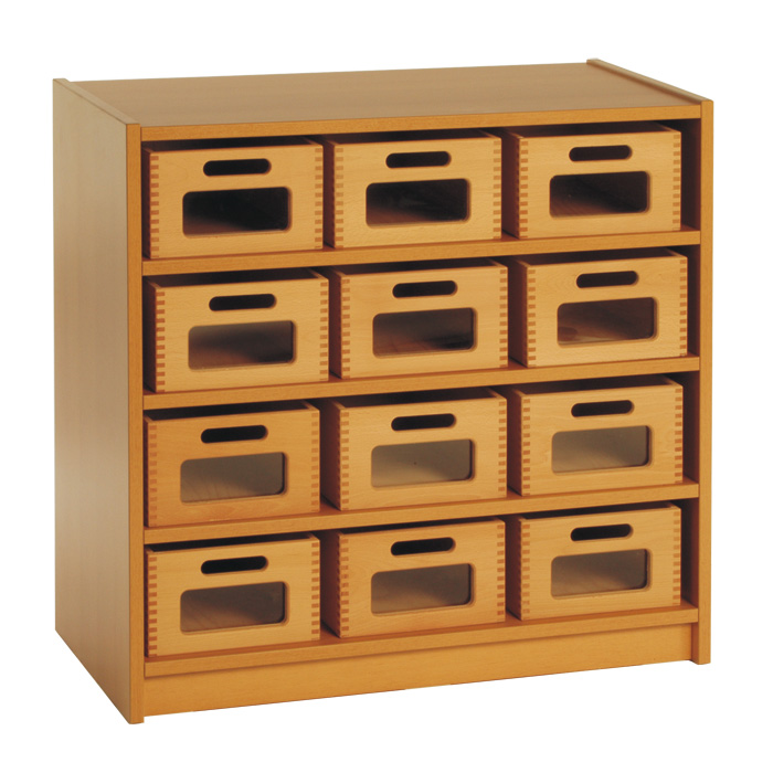 Material-Schrank - mit Sichtfenster-Kästen günstig online kaufen