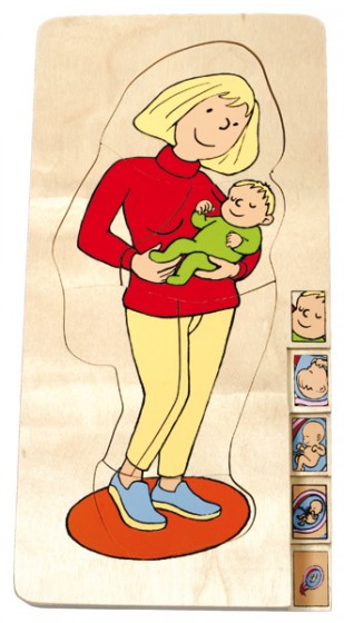 Lagenpuzzle "Mutter mit Baby" 