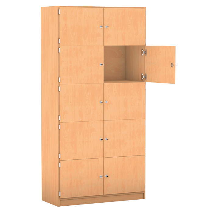 Schließfachschrank, 94,4 cm breit, mit 10 Fächern günstig online kaufen