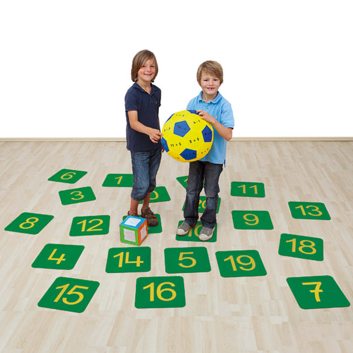 Set: Bewegtes Lernen im Zahlenraum 20 - Set 1: Zahlenfelder 1 – 20 und