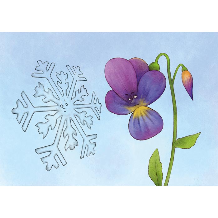 KamishibaiBildkarten, Wie der Schnee zu seiner