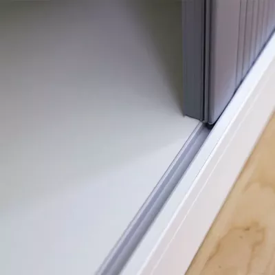 Schiebetür, Glasschiebetür, Rahmen, Gleiter, Bodenführung