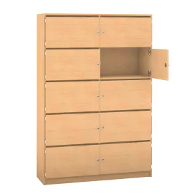 Schließfachschrank mit 10 Briefschlitzen, 190 x 126,4 cm