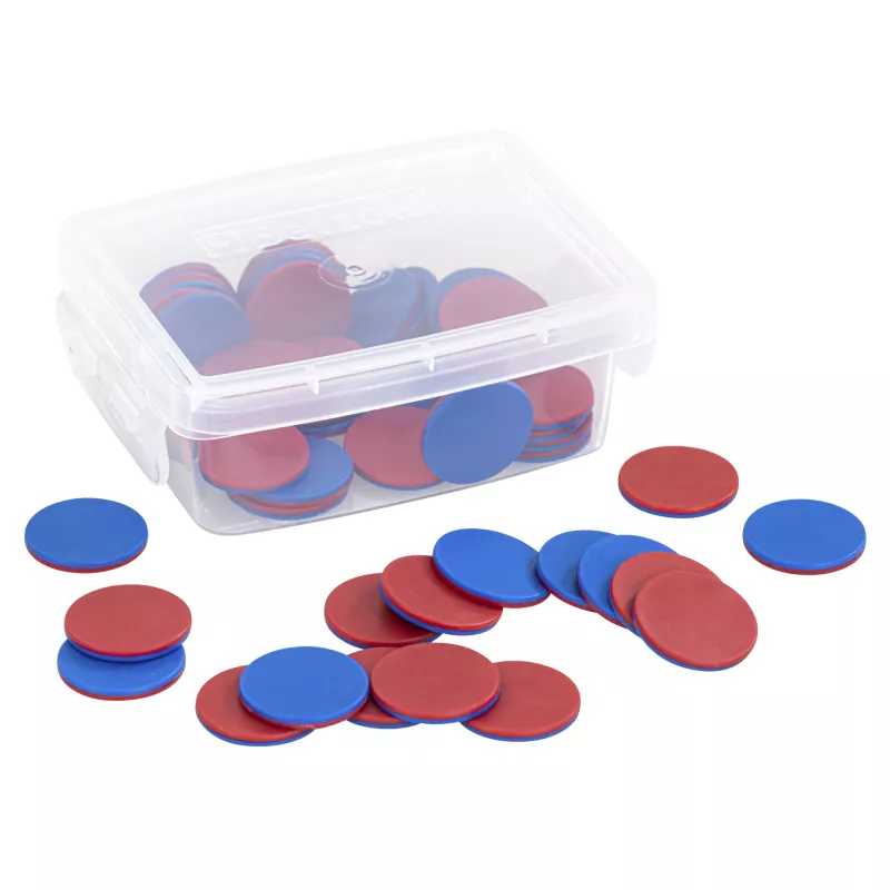 Kegelspiel, Spielchips, rote blaue Chips, Kartenspiel-Zubehör, Stapelbox