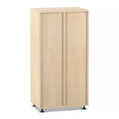 Schrank, Geräumig, Schrank mit Türen, Holzoptik, Füße aus Metall
