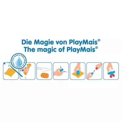PlayMais, Knete, Schaumstoff, Klebefläche, Ausrollen