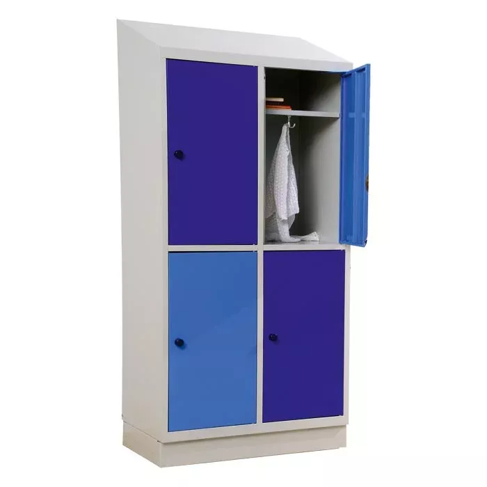 Schrank, Kleiderschrank, Mantelstück, 4-türig, Hängestange