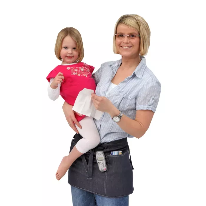 Kindererzieherin, Damenkleidung, Applikation, Pink Shirt, Papiertücher