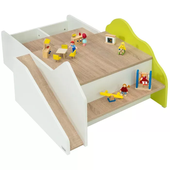 Kletterstufe, Spielstufe, Holzspielzeug, Spielset, Miniaturen