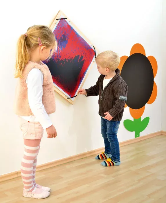 Kinder, Malerei, Kunstwerk, Rahmen, Wandbild