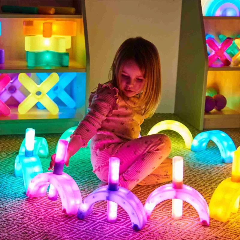 Kinder-Spielzeug, Lichtspielzeug, LED-Licht, Bogen-Lichter, Kauftaugliches Spielset
