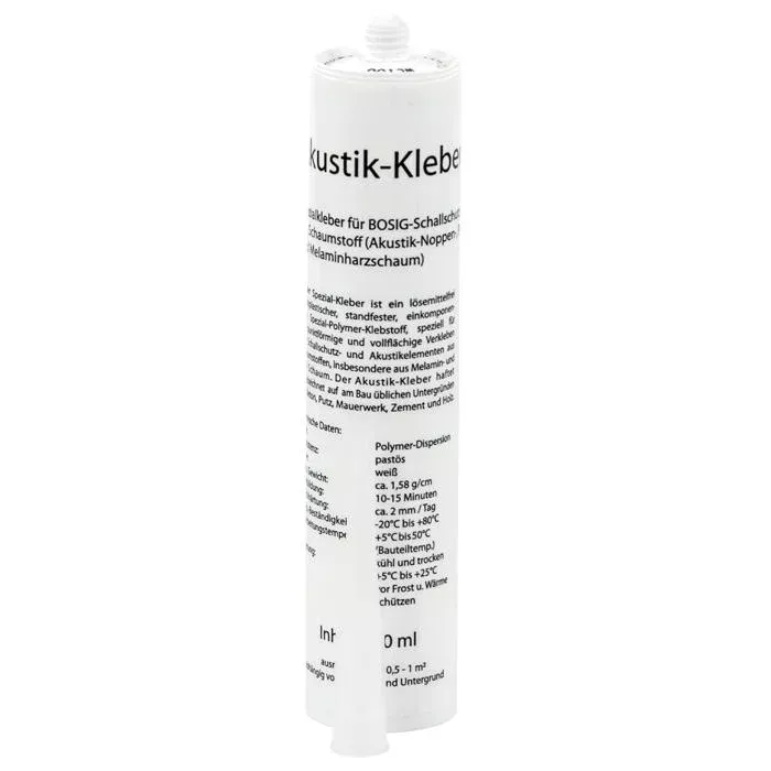 Klebepaste, Akustik-Kleber, Rolle, White, Schaumstoff
