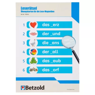 Lernkarten, Lese-Magnetbox, Magnetbox, Deutsch, Bildkarten