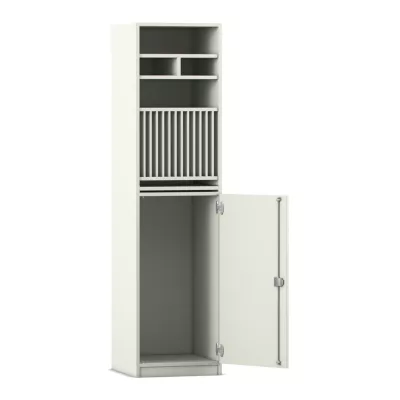 hochschrank, küchenaufbewahrung, schuhregal?, laehmenschlitztür, schlitzregal
