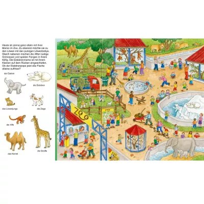 Zoo, Zoo‑Pavillon, Kinder, Tiergehege, Menschenmenge