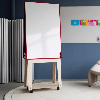 Whiteboard, Flipchart, Mobiler Whiteboard, Holzständer, Klassenzimmer