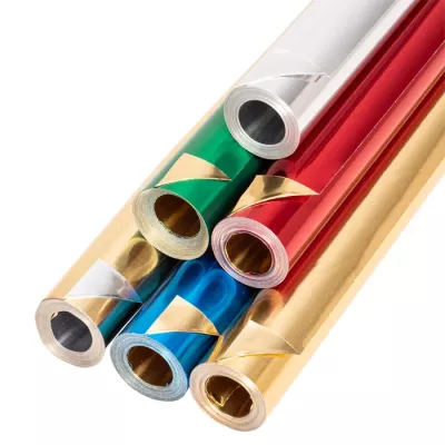 Geschenkpapier, Wolkenband, Goldfolie, Mehrfarbiges Papier, Rohrrollen