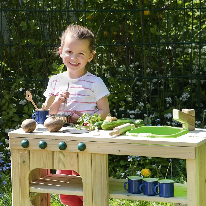 kindergarten, kinder, garten, spielerisch, außenküche