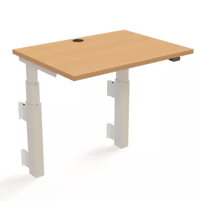 Schreibtisch, Tisch, verstellbare Höhe, Holzoberfläche, Metallbeine