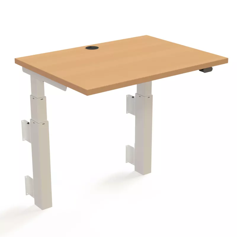Schreibtisch, Tisch, verstellbare Höhe, Holzoberfläche, Metallbeine