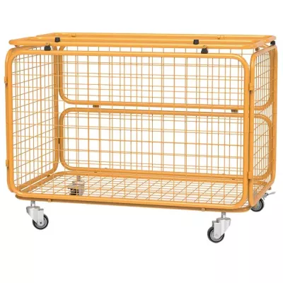 Drahtkorb, Korbwagen, Industrieller Wagen, Rollwagen, Laufrollen